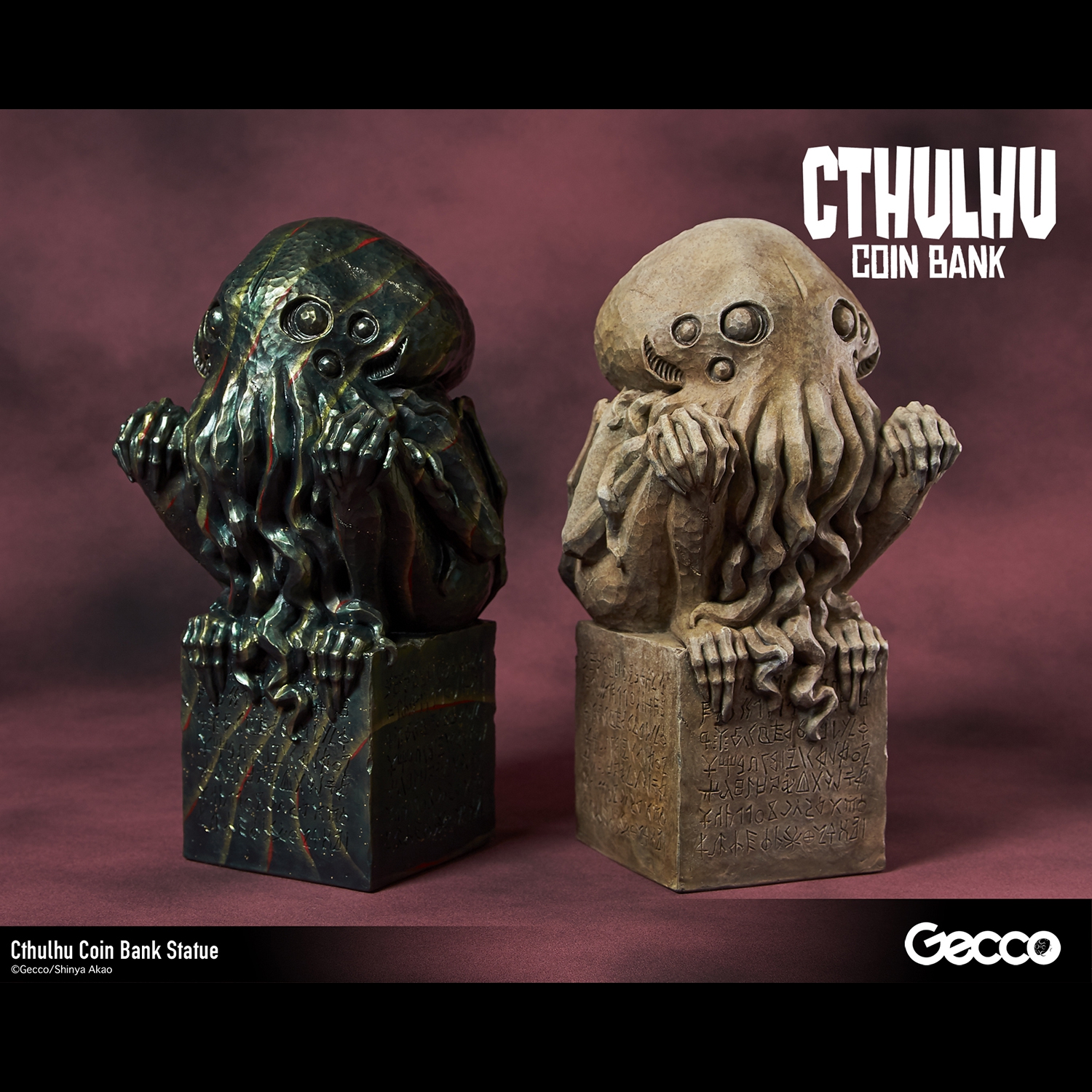 Cthulhu Coin Bank Statue (Stone Color)